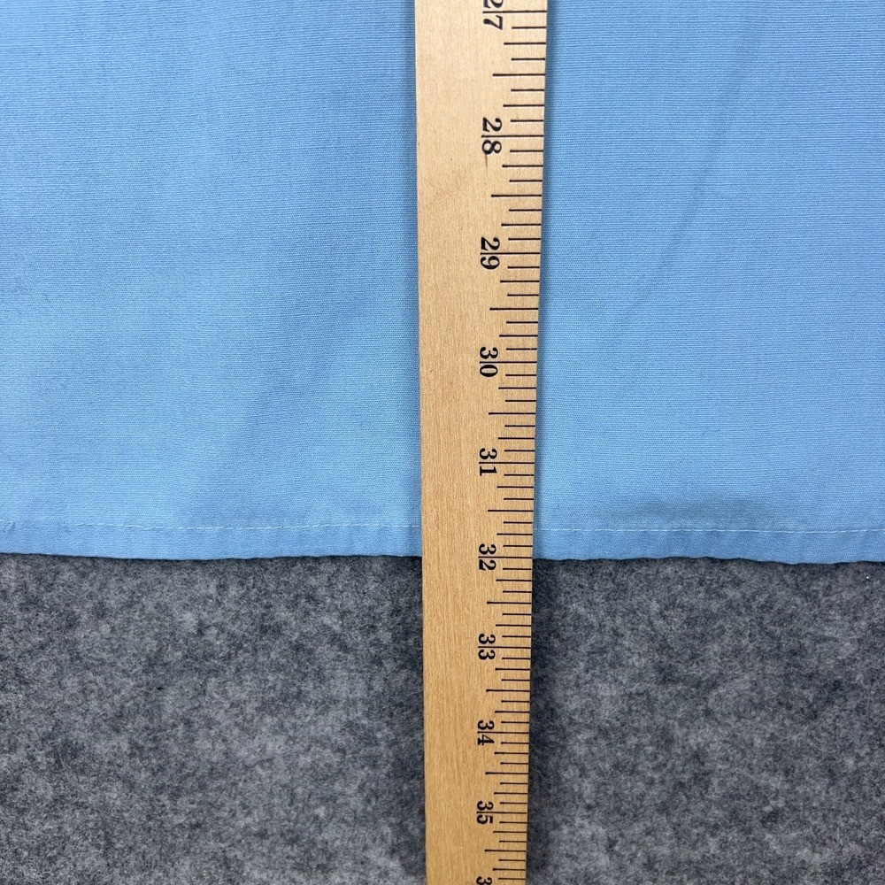 VTG Big Mac Shirt Mens XL Tall Blue Canvas Short Sleeve‎ Button Up Work USA 90s - Picture 11 of 12
